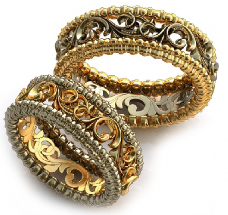 Ручные ювелирные изделия. Ювелирные украшения. Золотые украшения. Красивые обручальные кольца. Кольцо (украшение).