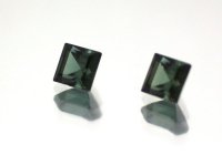 Турмалин;<br> Огранка "Квадрат";<br> серо зелёный;<br> 6.0х6.0 мм;<br> вес одного камня 1,28 карат